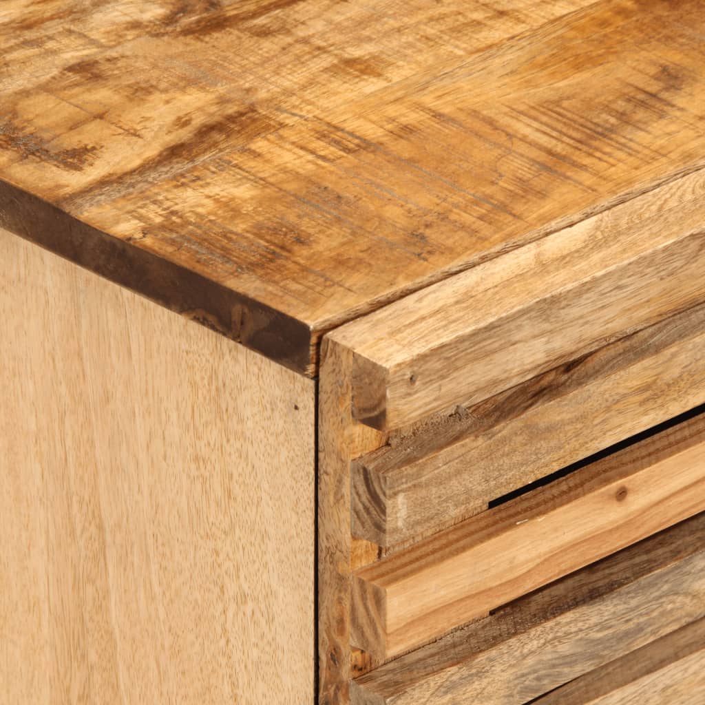 Noćni ormarići 2 kom 40x34x46 cm od masivnog grubog drva manga