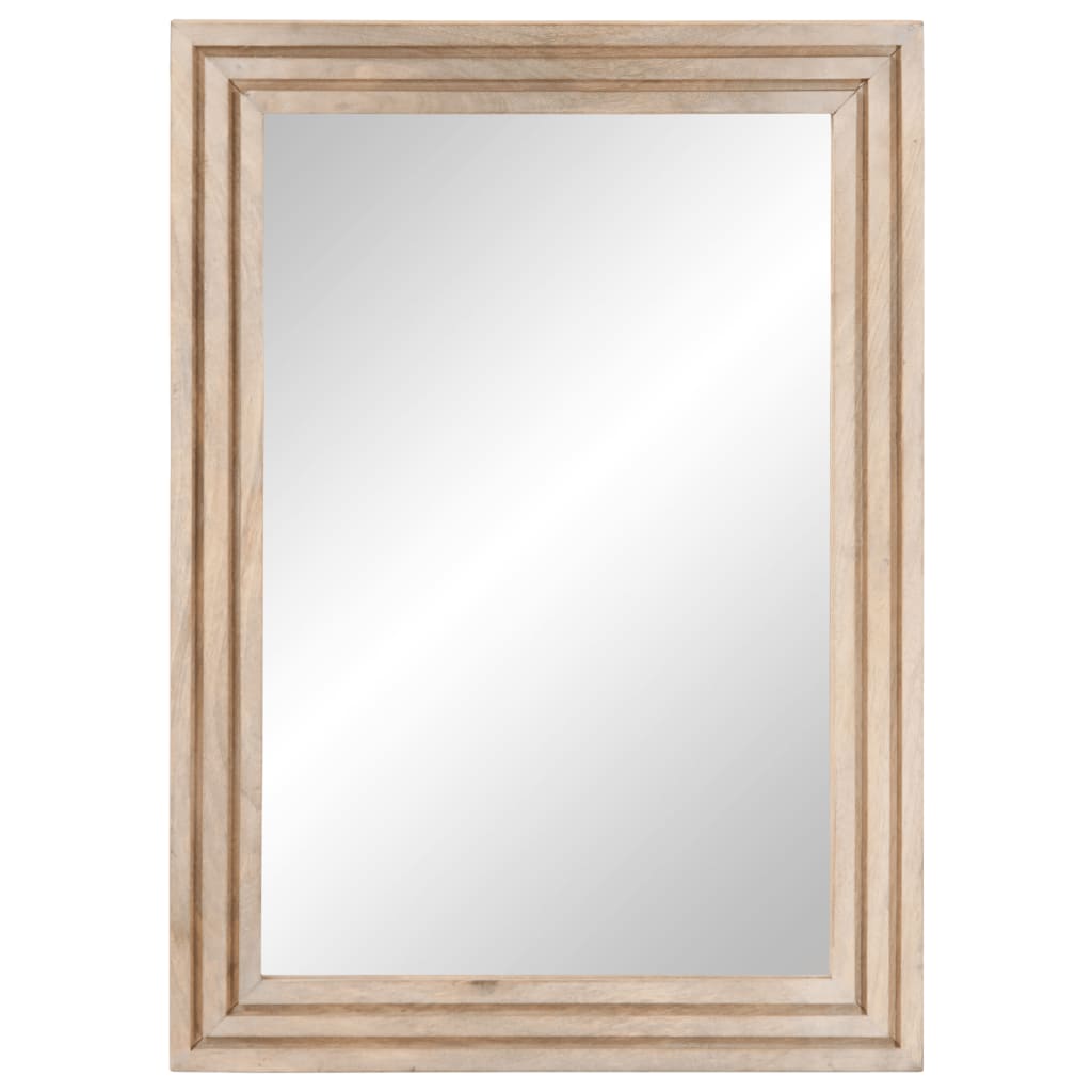 Kupaonsko ogledalo 50 x 70 cm masivno drvo manga i staklo