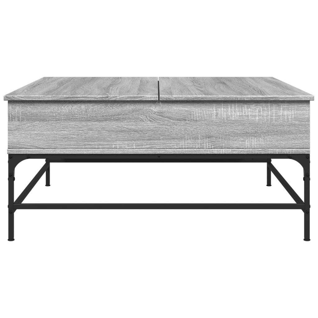 Stolić za kavu siva boja hasta 95 x 95 x 45 cm od drva i metala