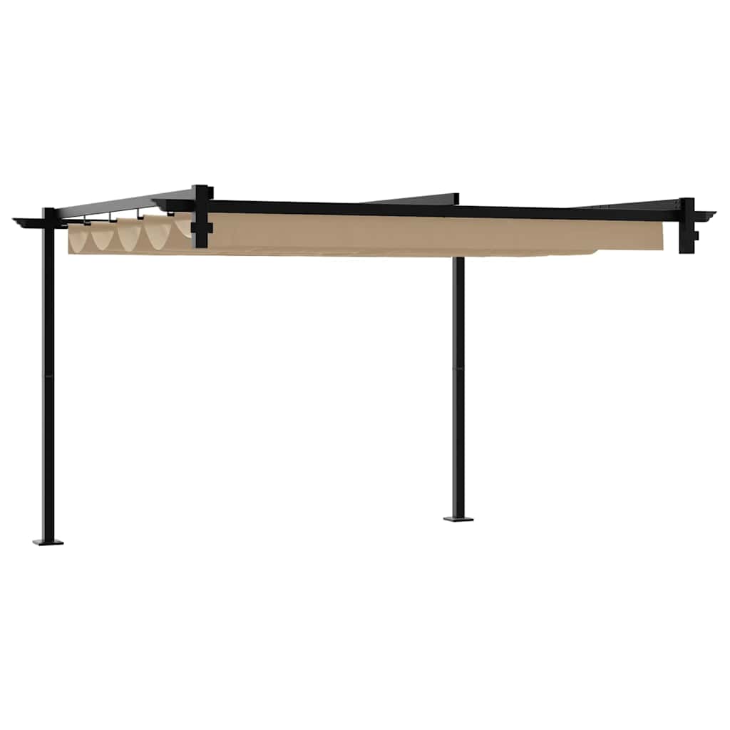 Gazebo Sivo-smeđa 300 x 300 x 200 cm Poliester