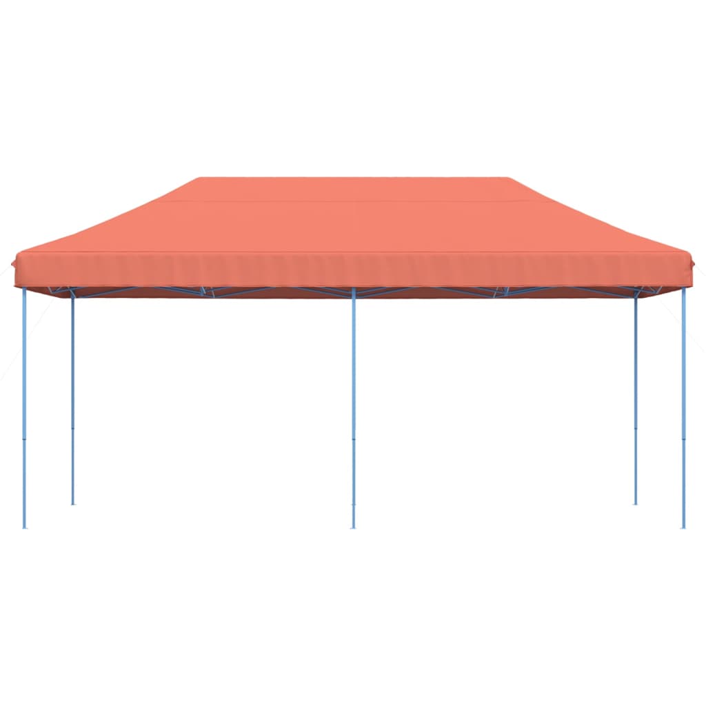 Sklopivi prigodni šator za zabave terakota 580x292x315 cm