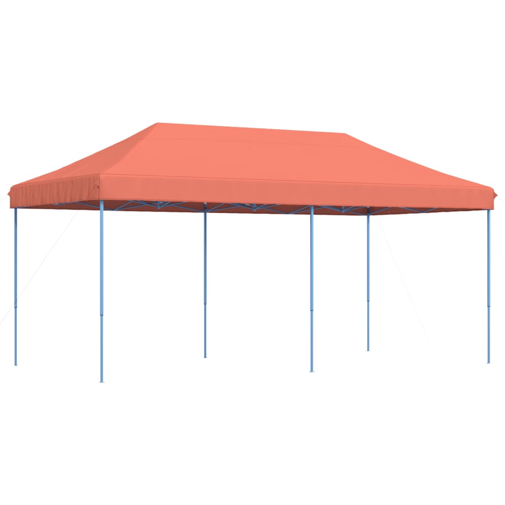 Sklopivi prigodni šator za zabave terakota 580x292x315 cm