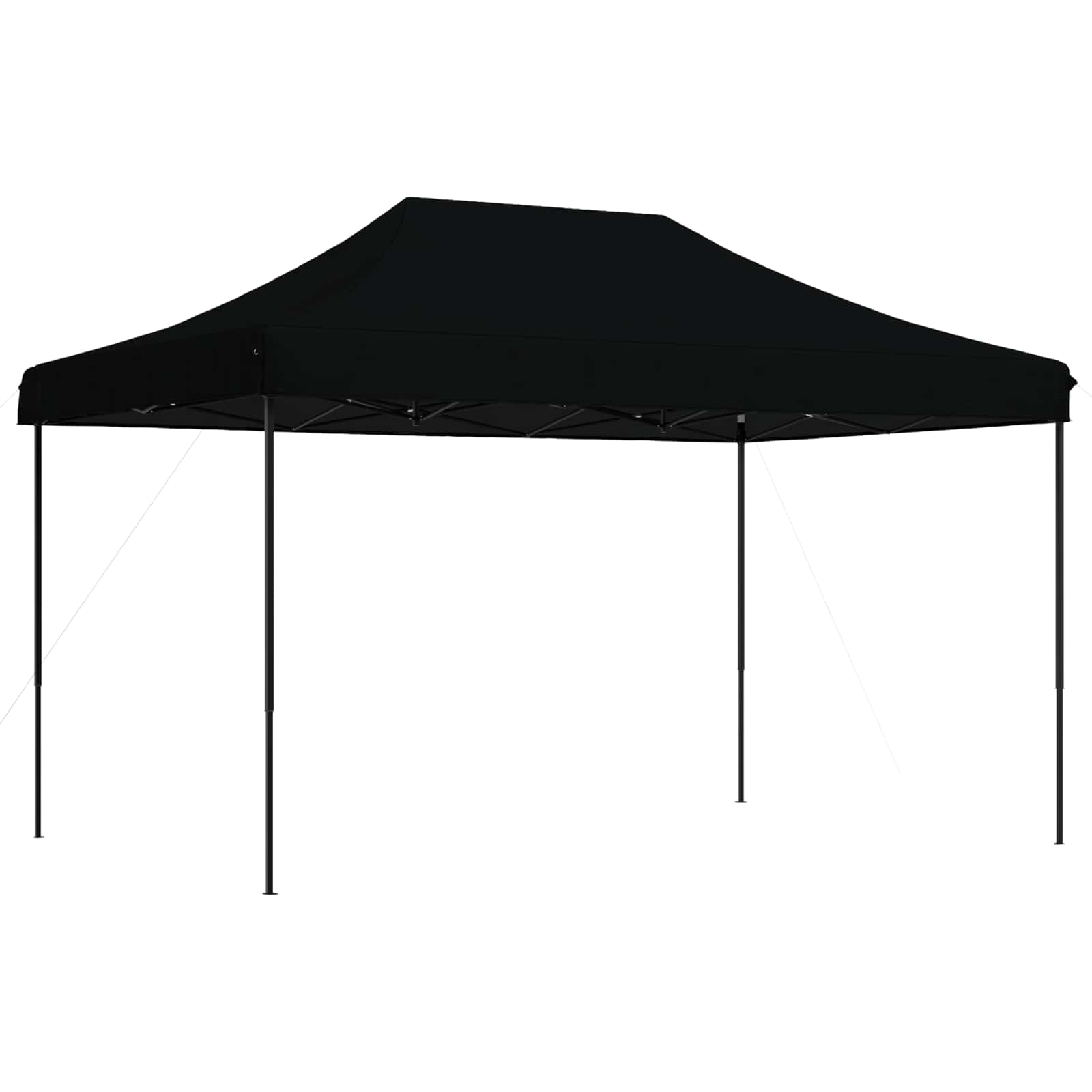 Sklopivi prigodni šator za zabave crni 440x292x315 cm
