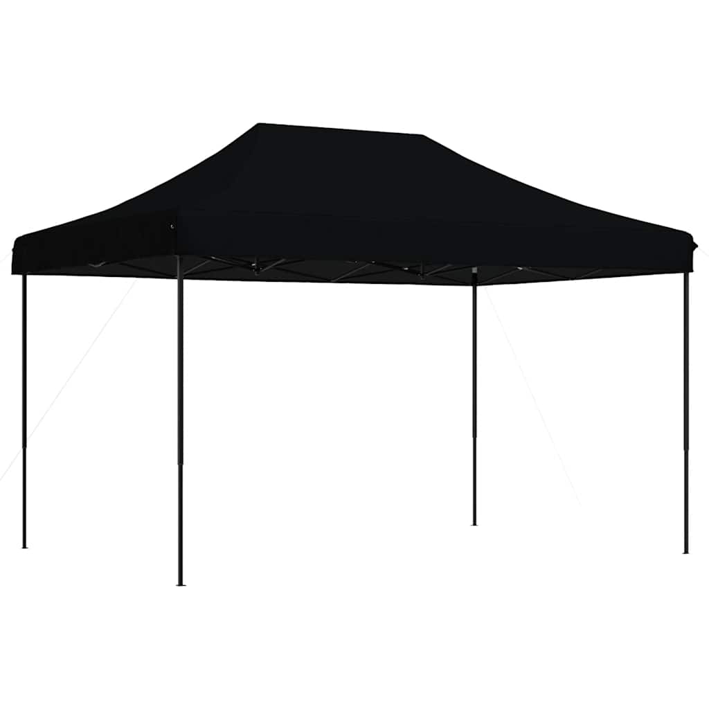 Sklopivi prigodni šator za zabave crni 410 x 279 x 315 cm