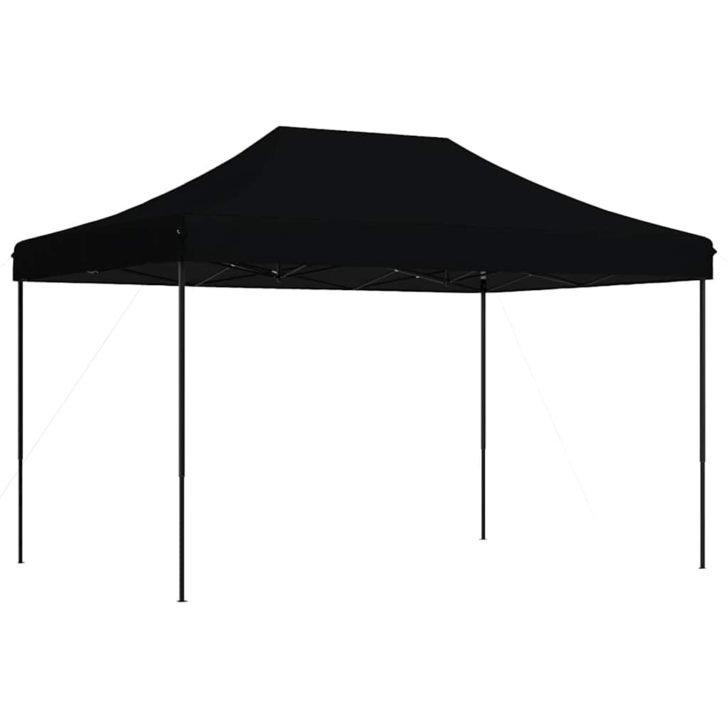 Sklopivi prigodni šator za zabave crni 410 x 279 x 315 cm