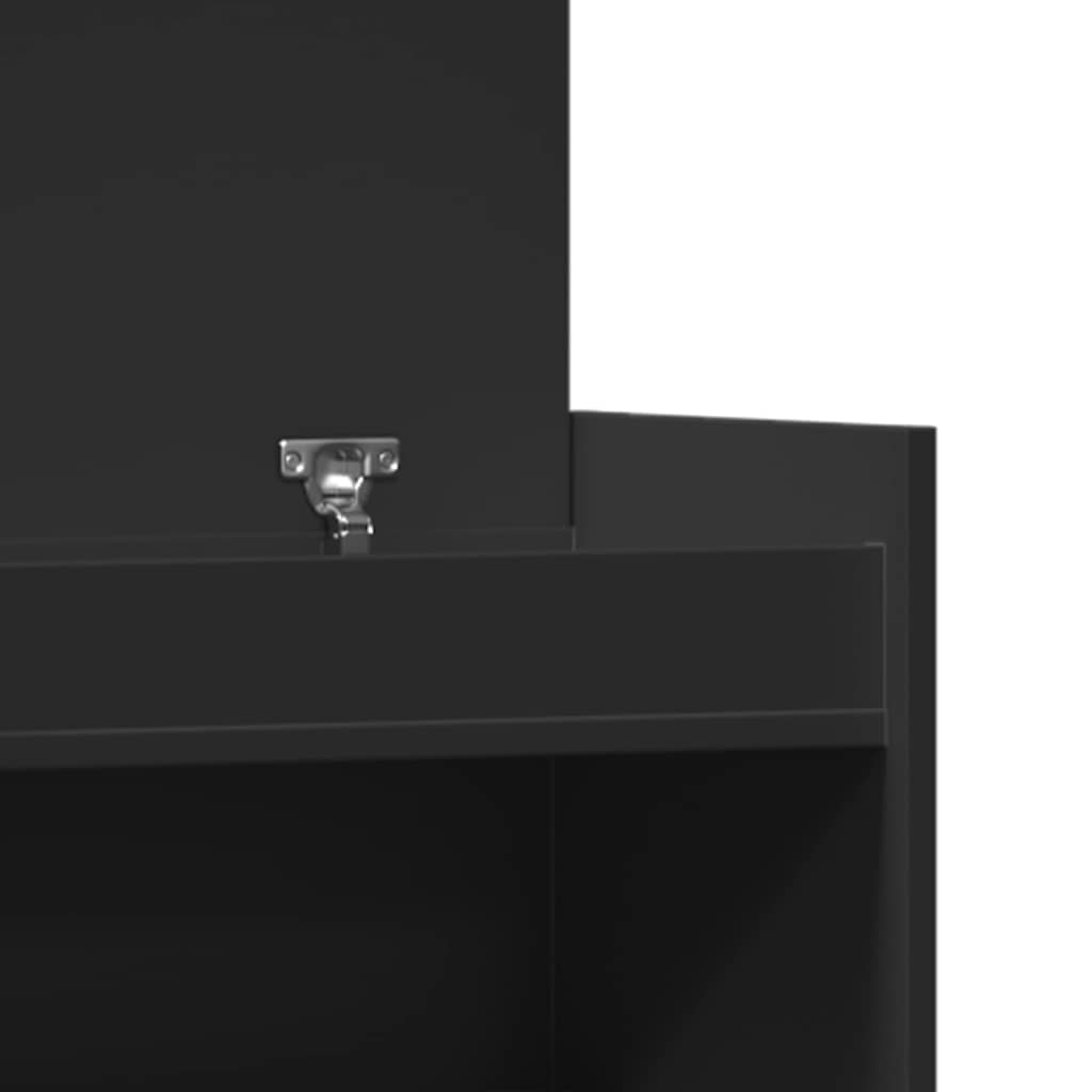 Ormarić za cipele crni 100,5x28x100 cm od konstruiranog drva