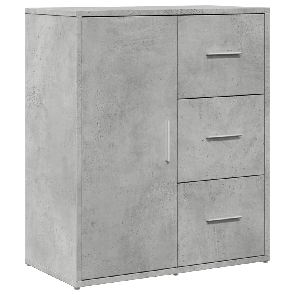 Komoda beton siva 60 x 31 x 70 cm od konstruiranog drva