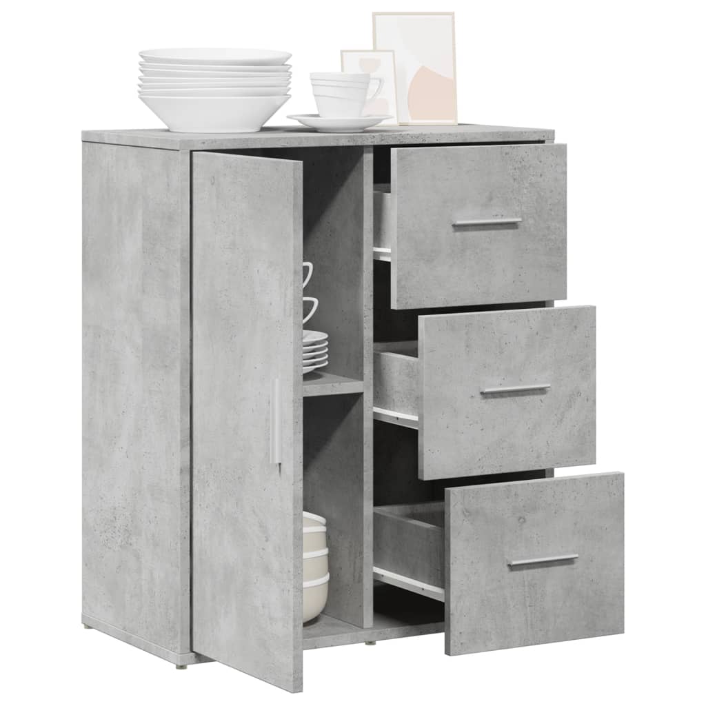 Komoda beton siva 60 x 31 x 70 cm od konstruiranog drva