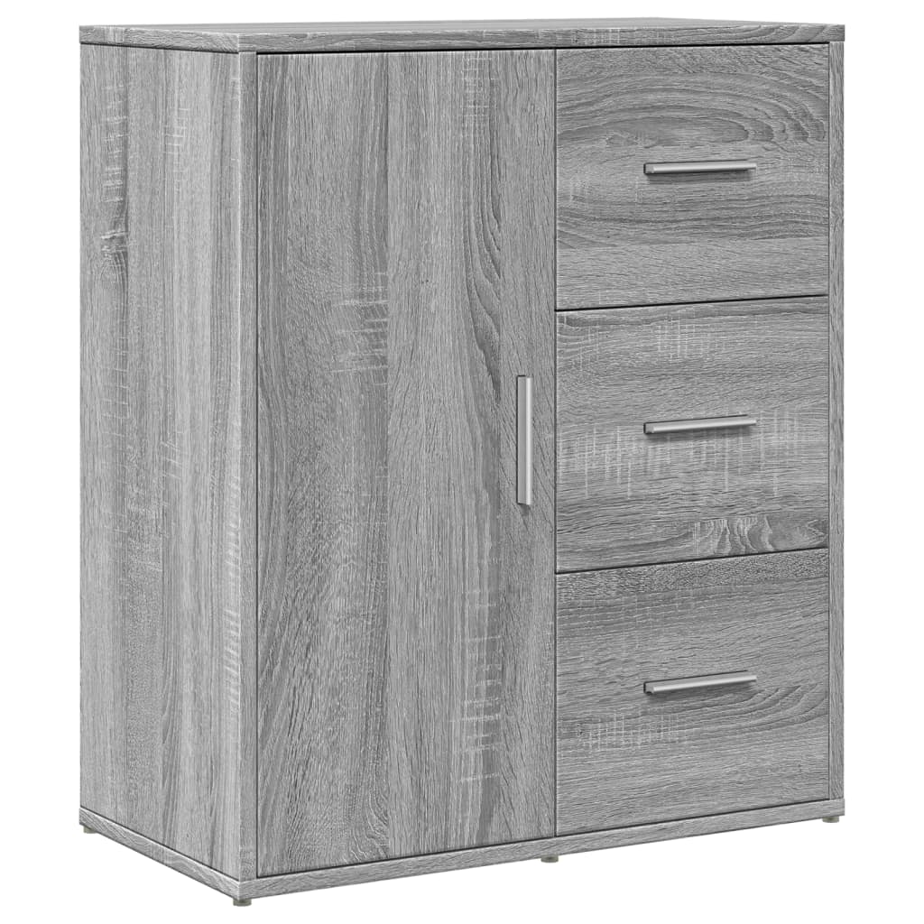 Komoda siva boja hrasta 60x31x70cm od konstruiranog drva