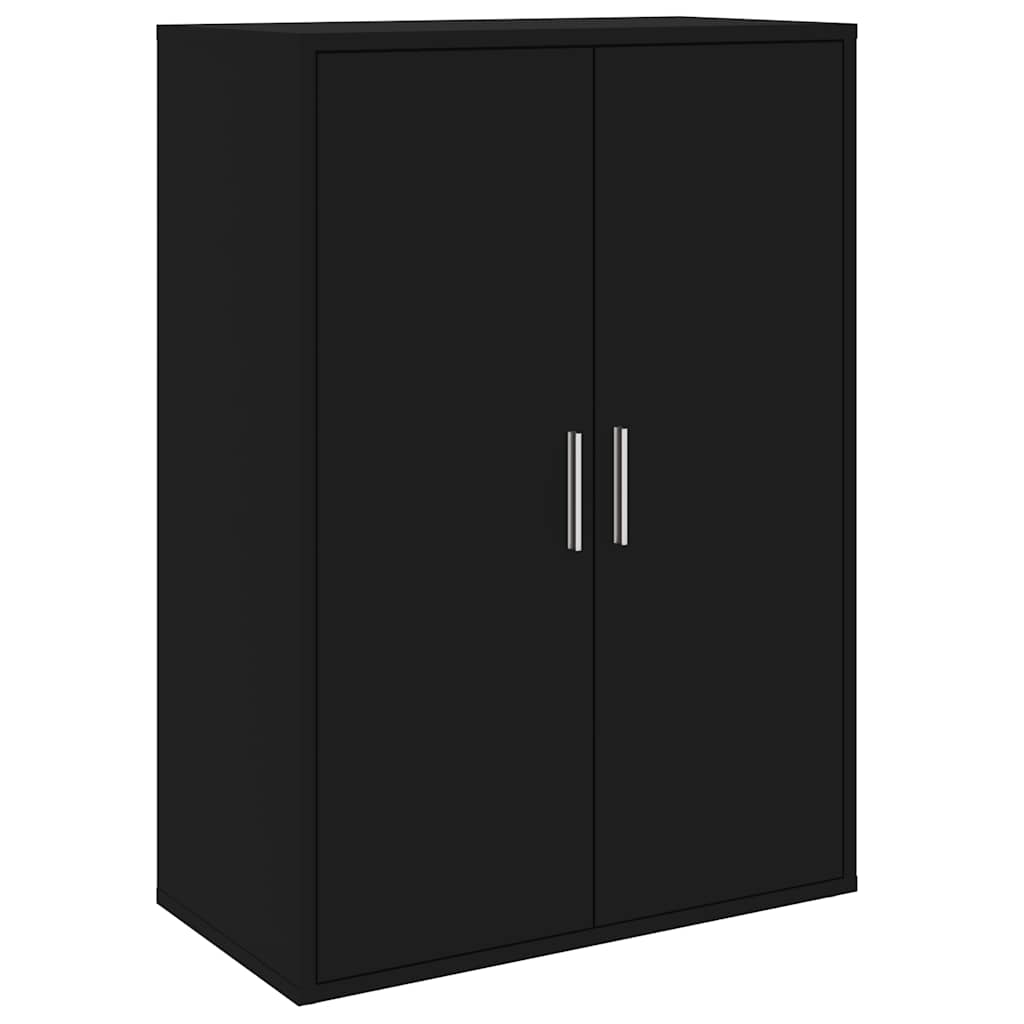 Komoda crna 60x31x84 cm od konstruiranog drva