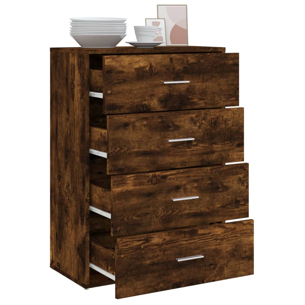 Komoda boja dimljenog hrasta 60x31x84 cm konstruirano drvo