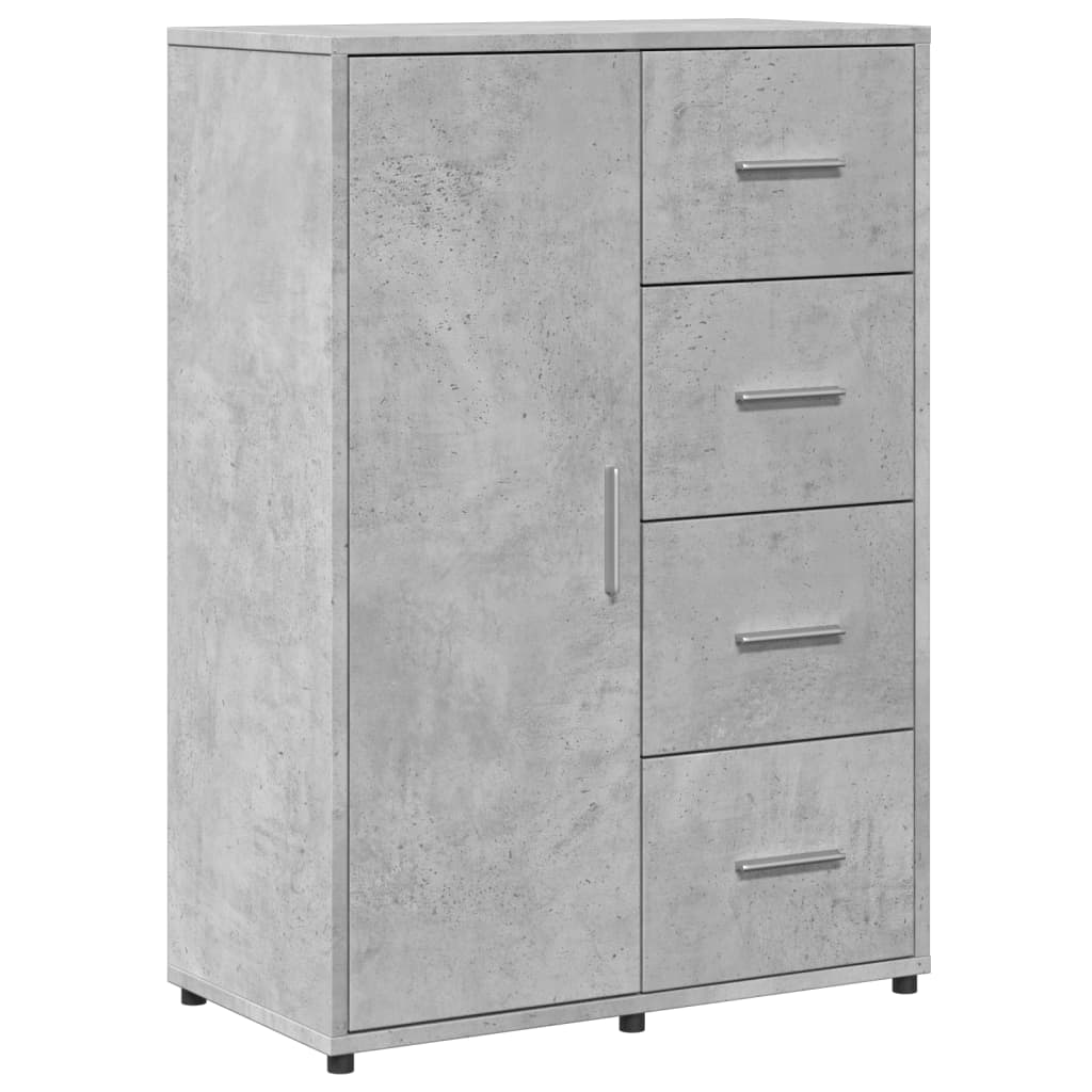 Komoda siva boja betona 60x31x84 cm od konstruiranog drva