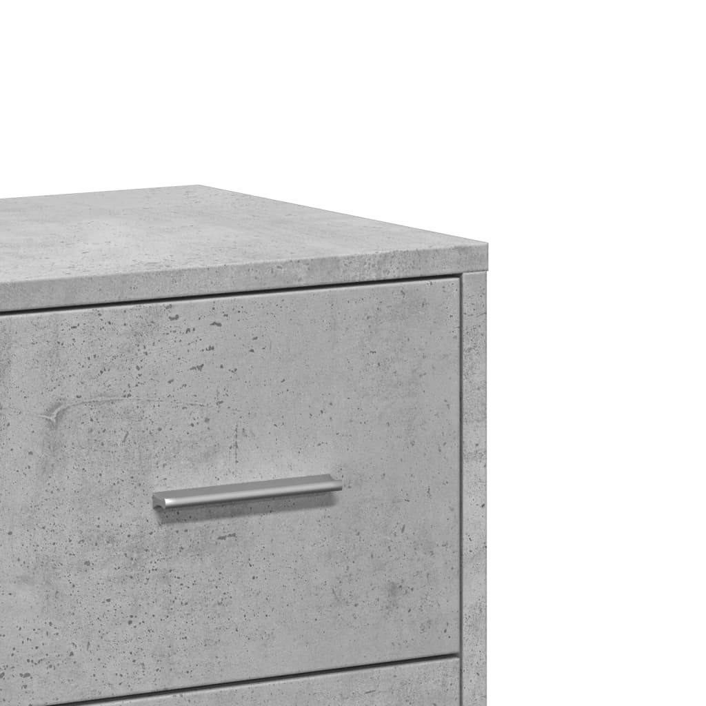 Komoda siva boja betona 60x31x84 cm od konstruiranog drva