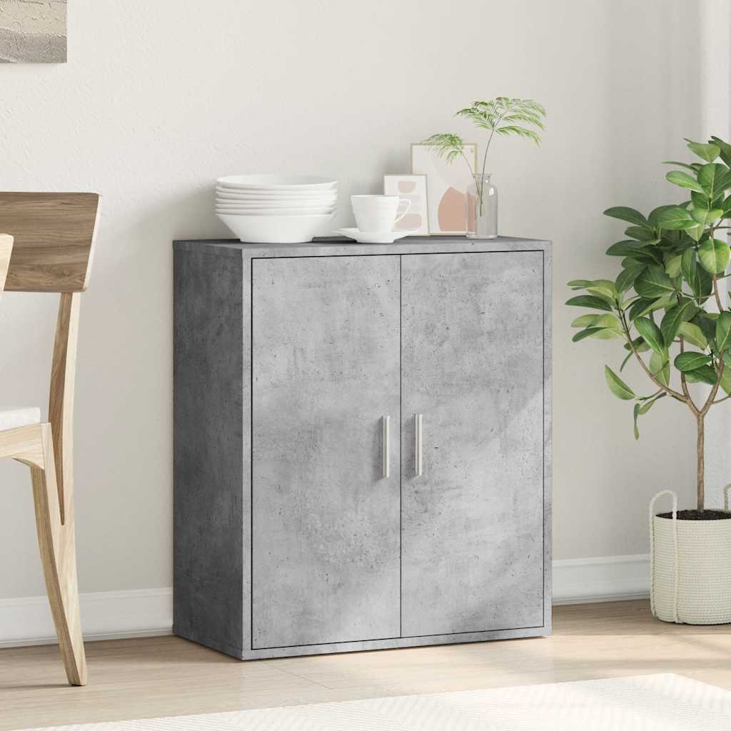 Komoda siva boja betona 79x38x80 cm od konstruiranog drva