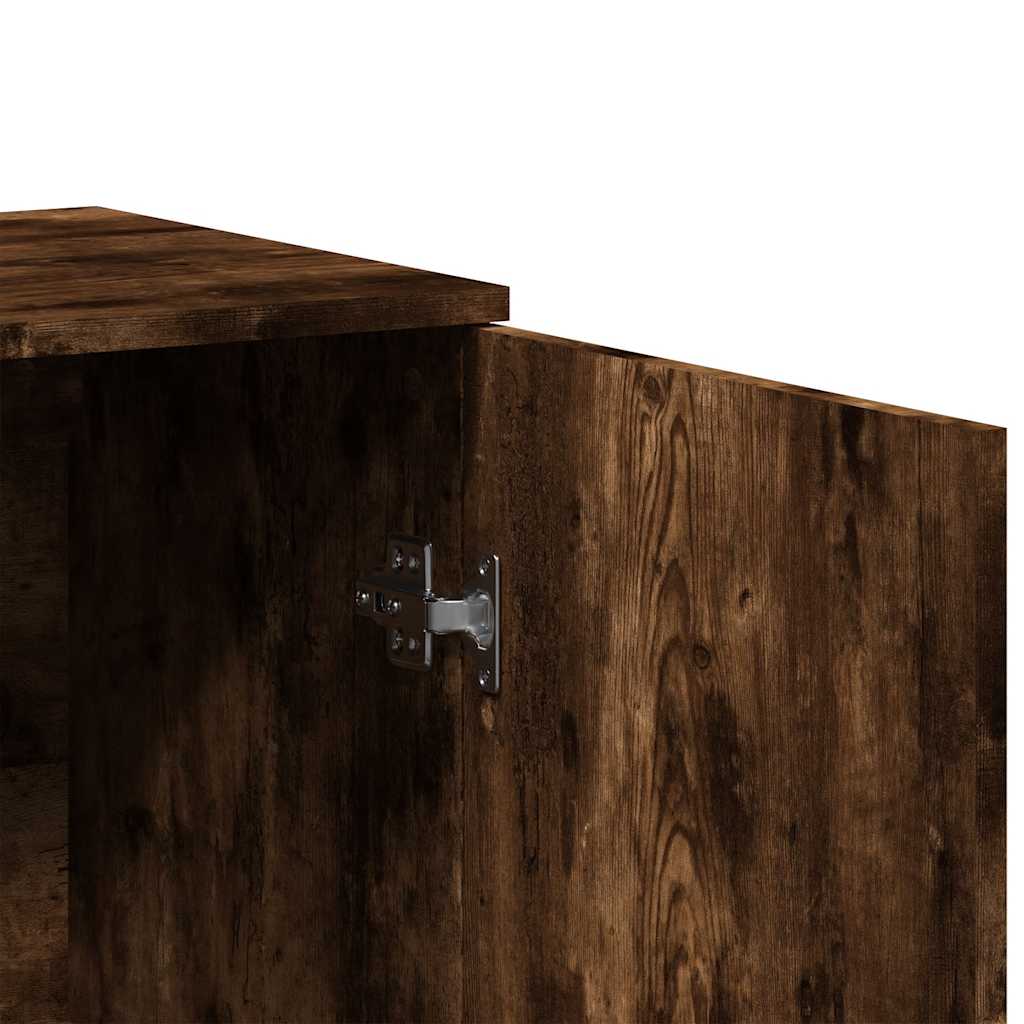 Komoda boja dimljenog hrasta 79x38x80 cm konstruirano drvo