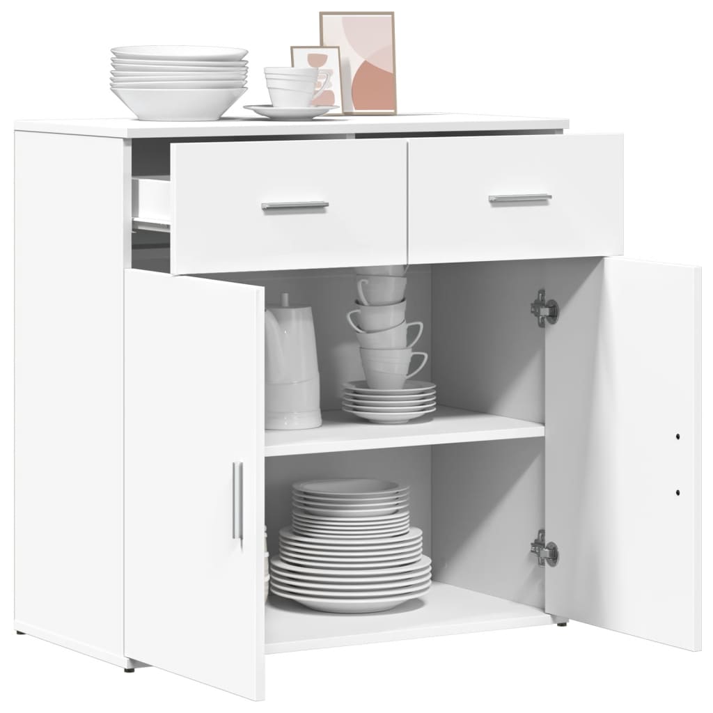 Komoda bijeli 79x38x80 cm od konstruiranog drva
