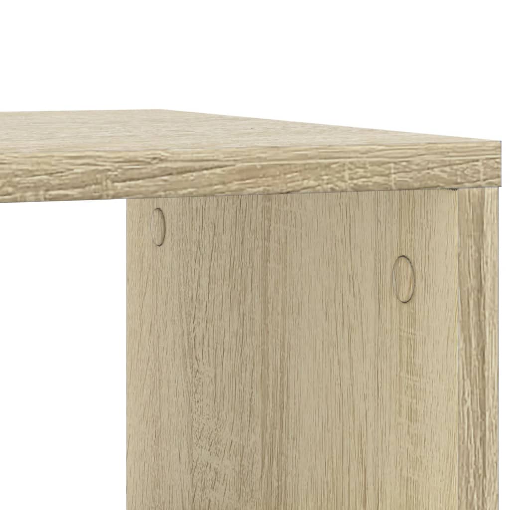 Bočni stolić s kotačima boja hrasta sonome 50x30x55 cm drveni