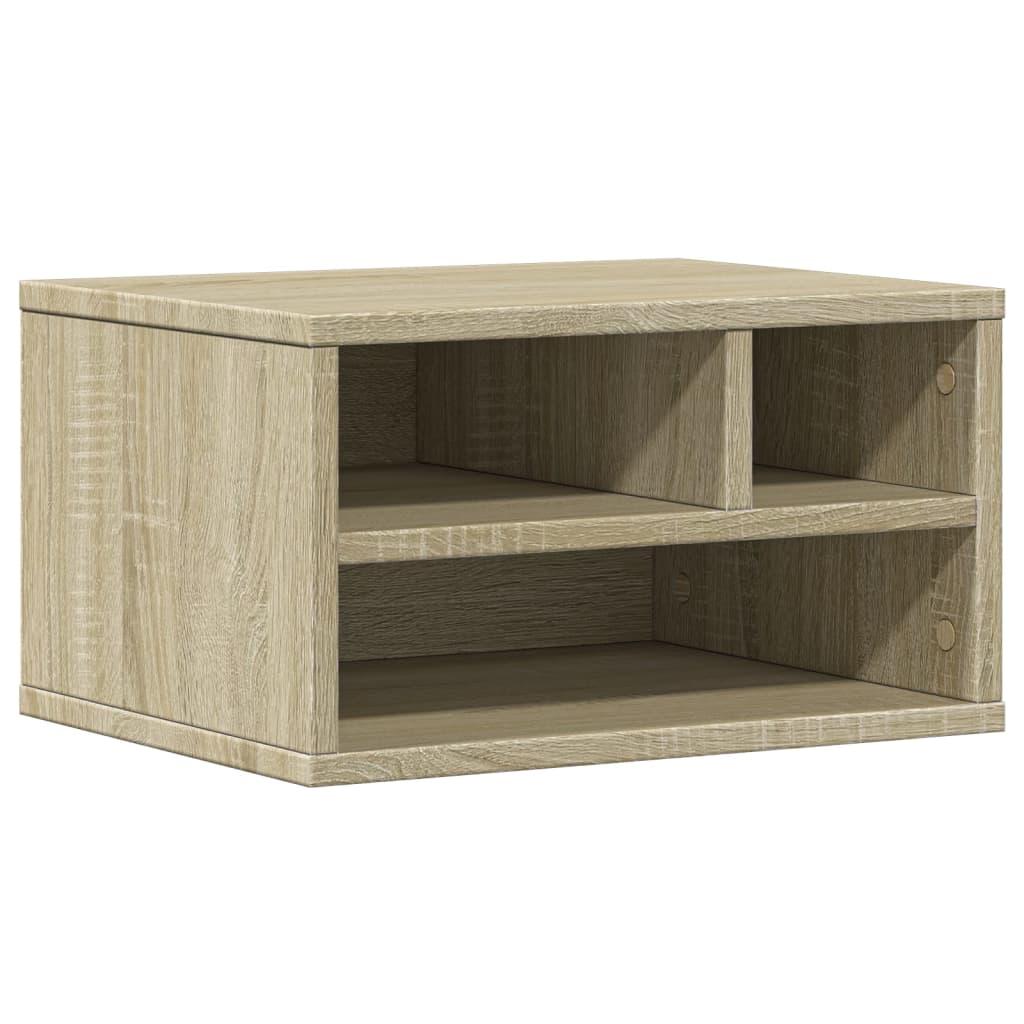 Stalak za pisač boja hrasta 40 x 32 x 22,5 cm konstruirano drvo