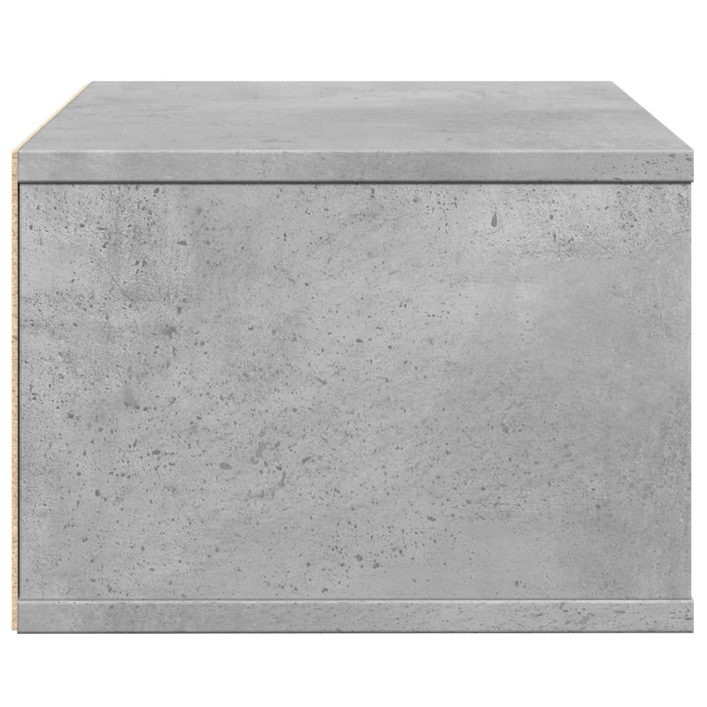 Stalak za pisač siva boja betona 40x32x22,5cm konstruirano drvo
