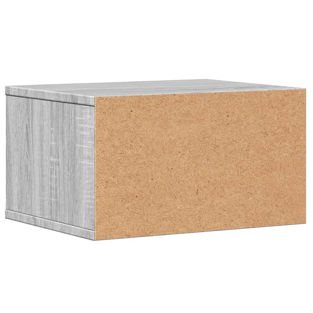 Stalak za pisač siva boja hrasta 40x32x22,5cm konstruirano drvo