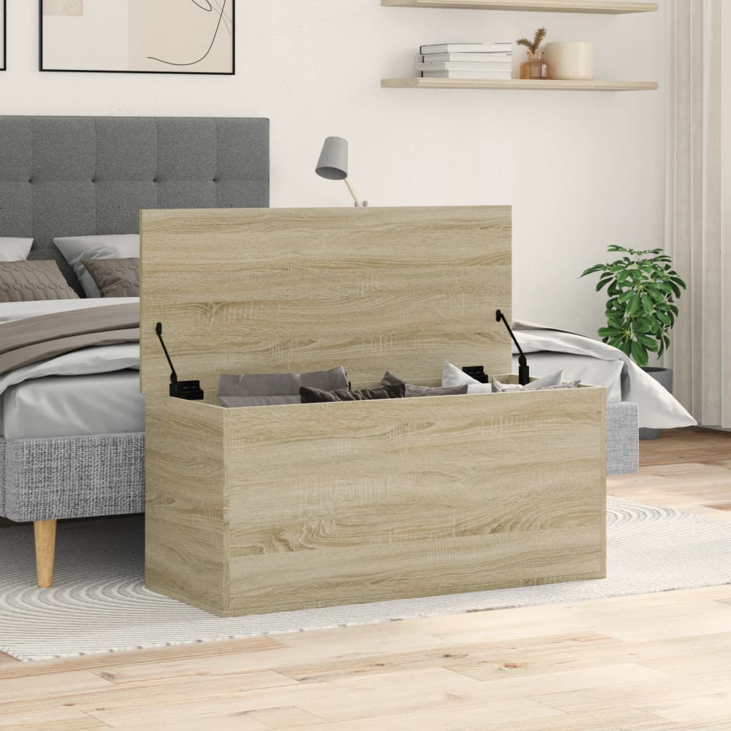 Kutija za pohranu boja hrasta 100x42x46cm od konstruiranog drva