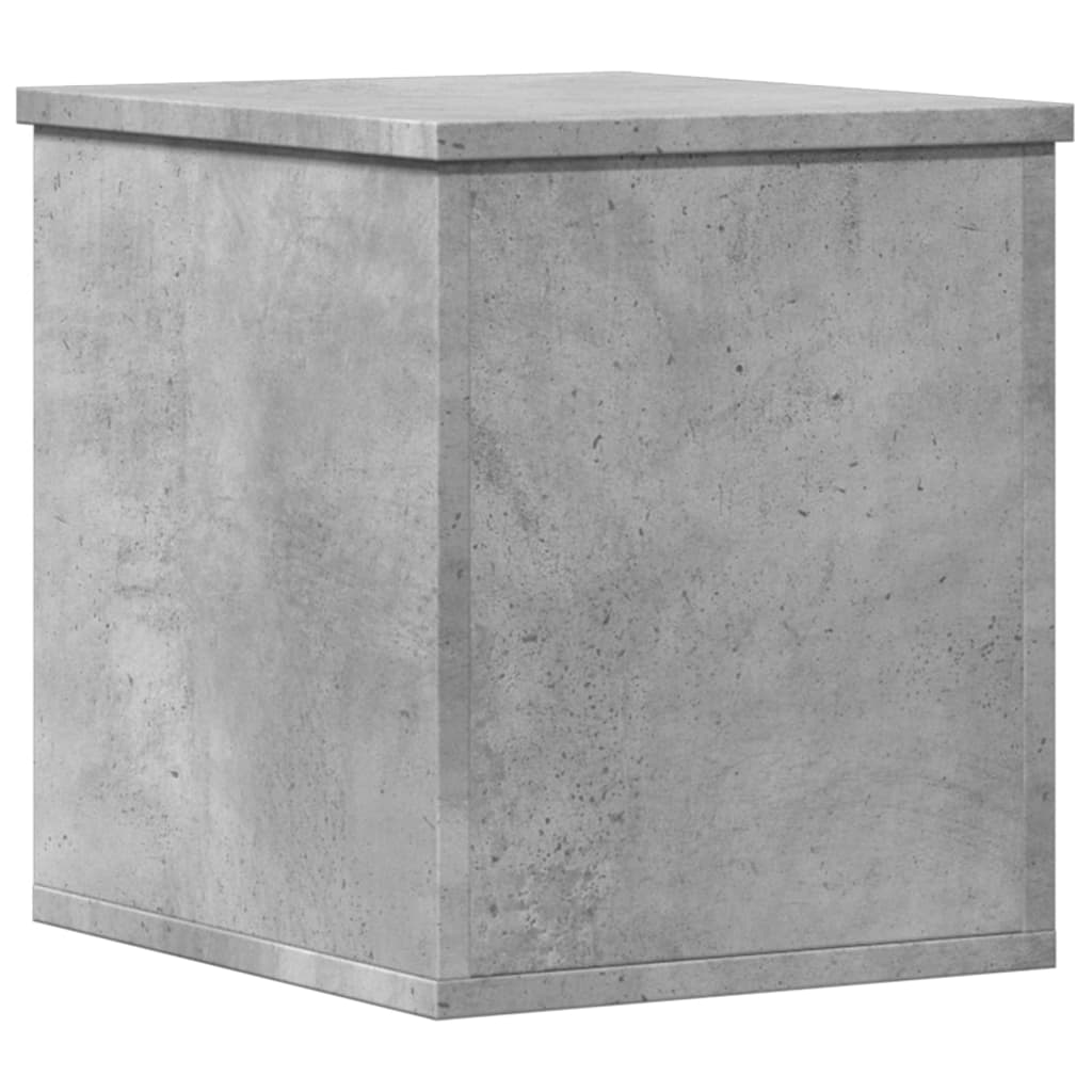 Kutija za pohranu boja betona 30 x 35 x 35 cm konstruirano drvo