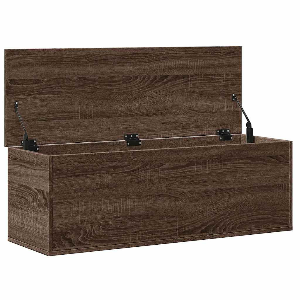 Kutija za pohranu boja hrasta 102x35x35 cm konstruirano drvo