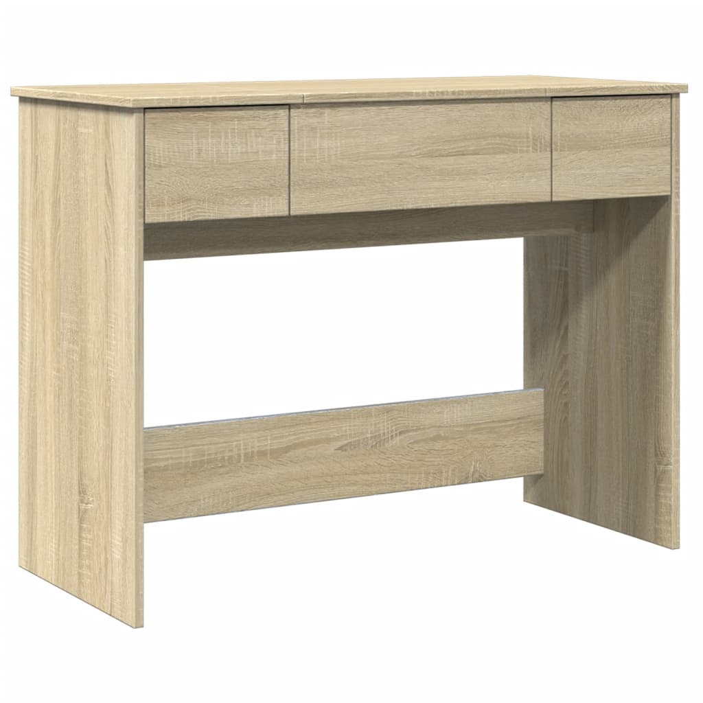 Toaletni stolić s ogledalom boja hrasta sonome 100x45x76 cm