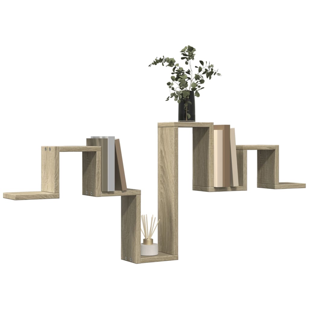 Zidna polica boja hrasta sonome 104,5x10x43cm konstruirano drva