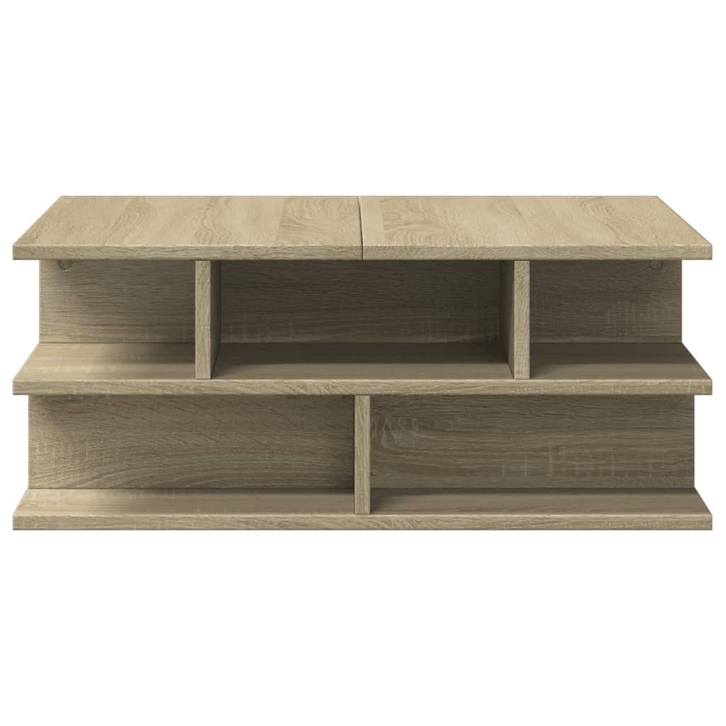 Stolić za kavu boja hrasta 70x70x29 cm konstruirano drvo