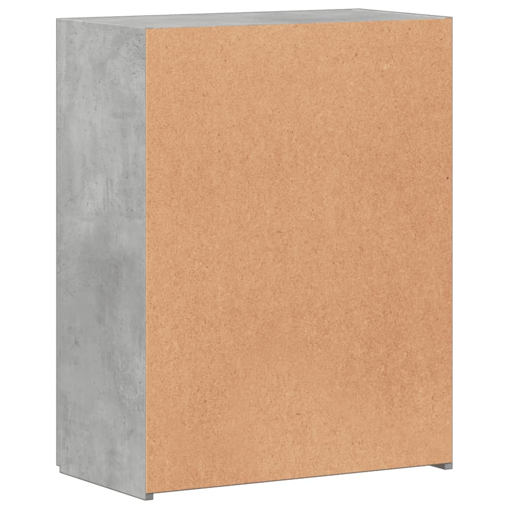 Ormarić za spise boja betona 60x32x77,5 cm konstruirano drvo