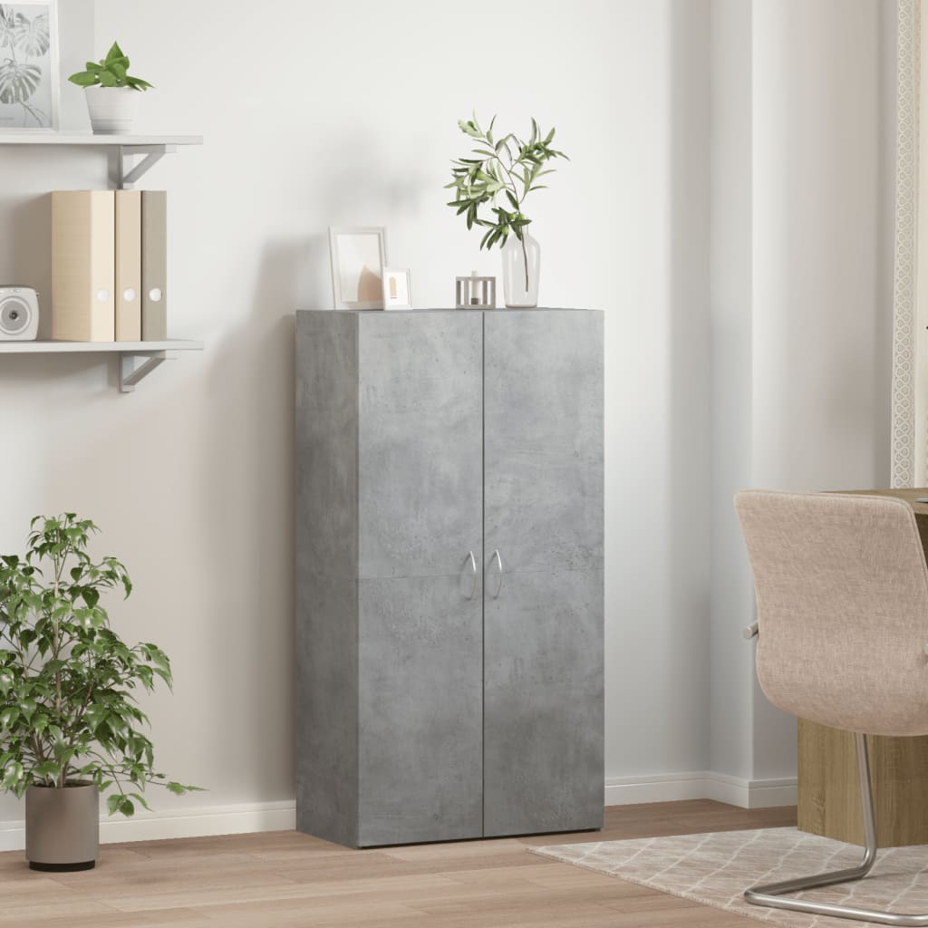 Ormarić za spise boja betona 60x32x115 cm konstruirano drvo