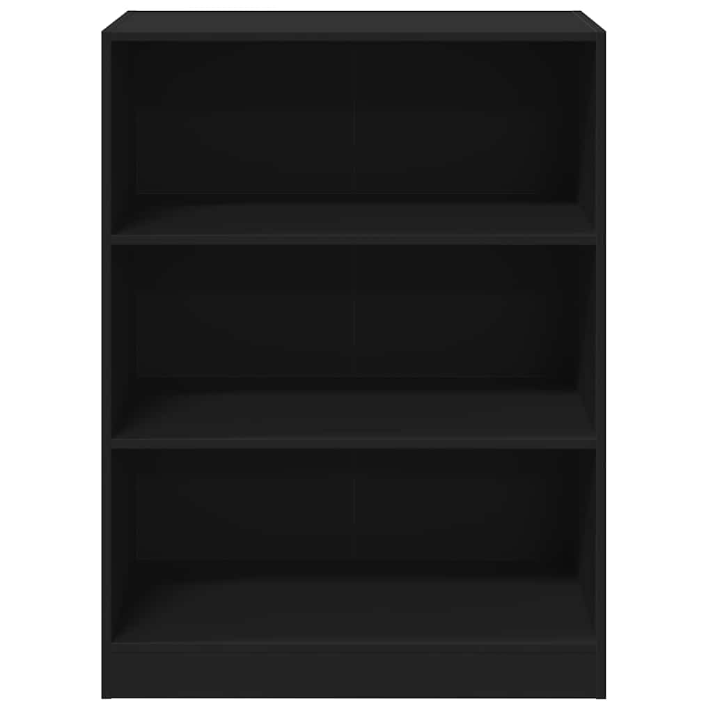 Ormar crni 77 x 48 x 102 cm od konstruiranog drva
