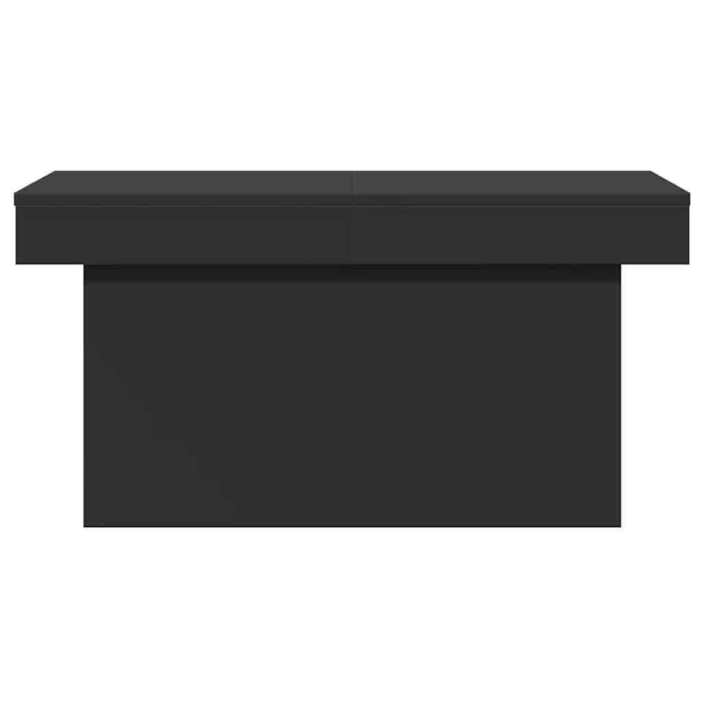 Stolić za kavu crni 80 x 55 x 40 cm od konstruiranog drva