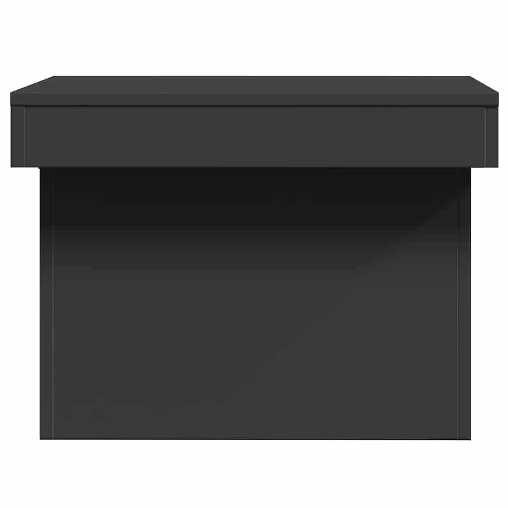 Stolić za kavu crni 100 x 55 x 40 cm od konstruiranog drva