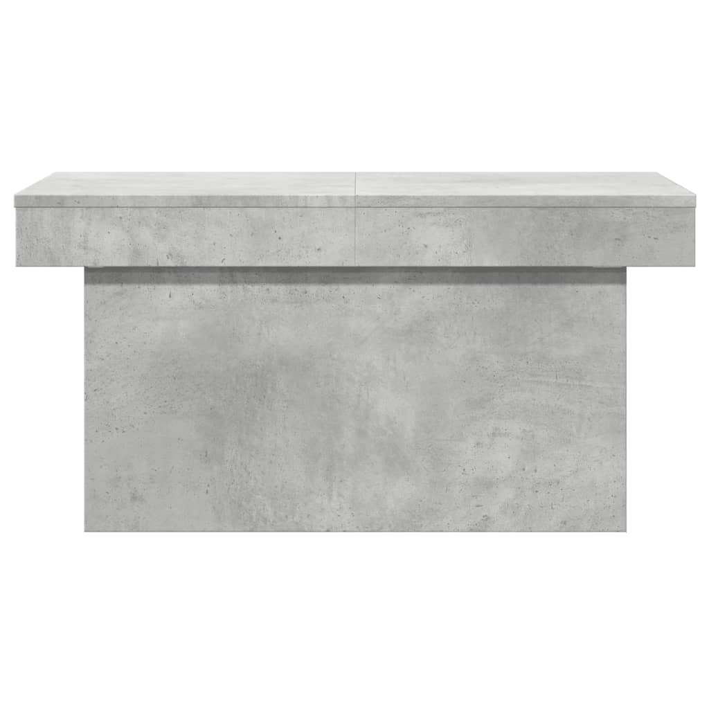 Stolić za kavu siva boja betona 100x55x40 cm konstruirano drvo