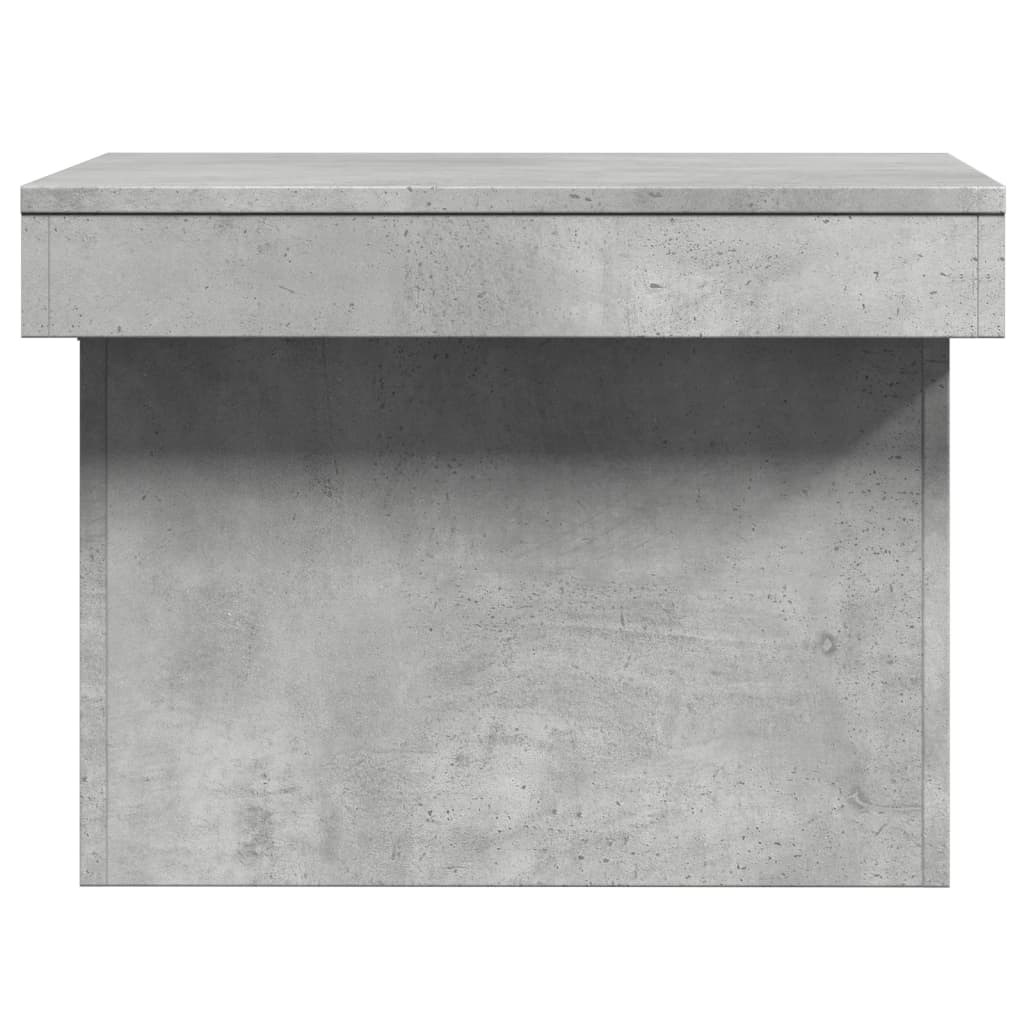 Stolić za kavu siva boja betona 100x55x40 cm konstruirano drvo