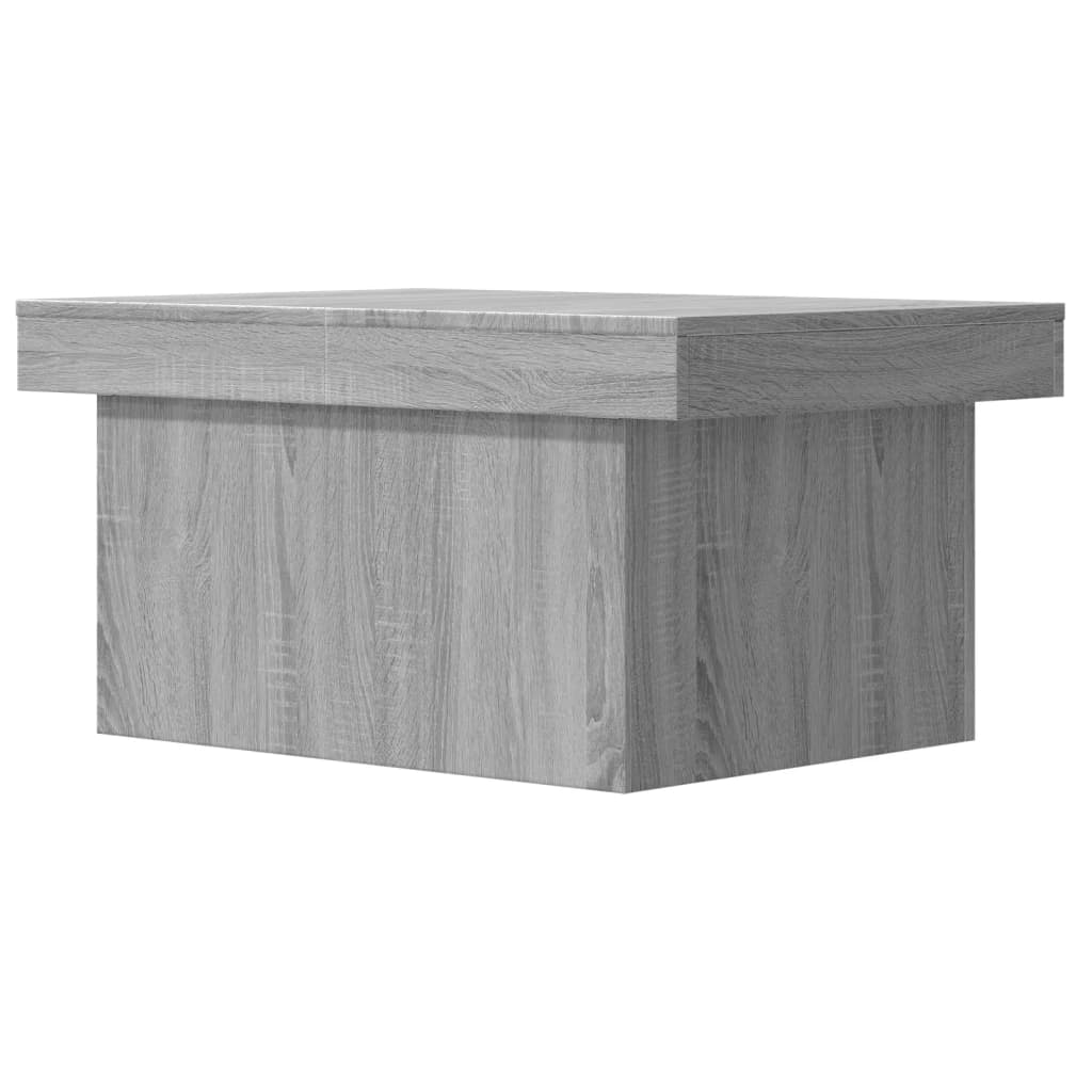 Stolić za kavu siva boja hrasta 100x55x40 cm konstruirano drvo