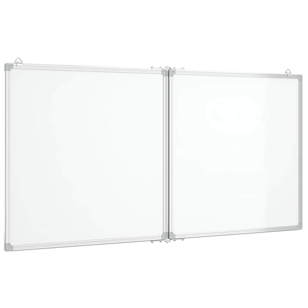 Magnetna bijela ploča sklopiva 120 x 60 x 1,7 cm aluminijska