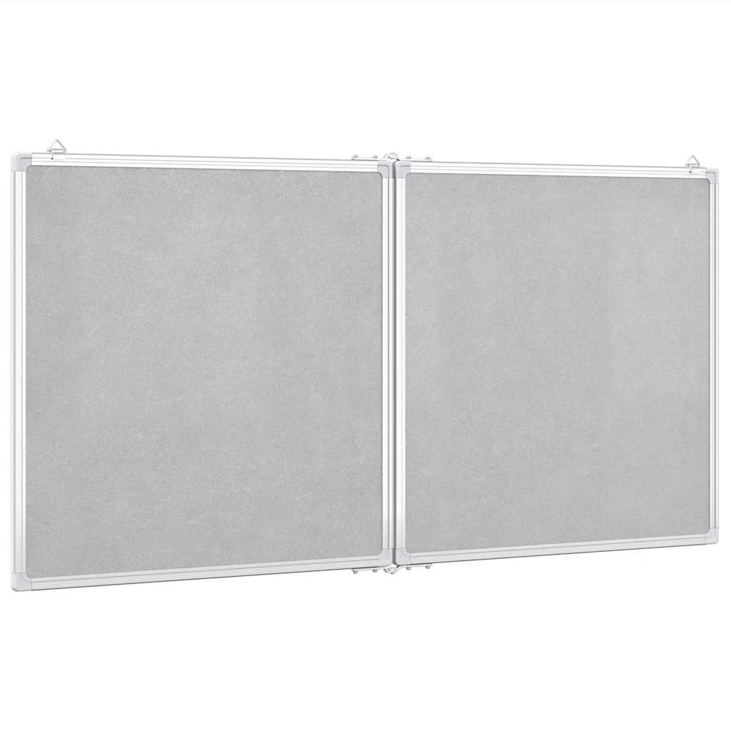 Magnetna bijela ploča sklopiva 120 x 60 x 1,7 cm aluminijska