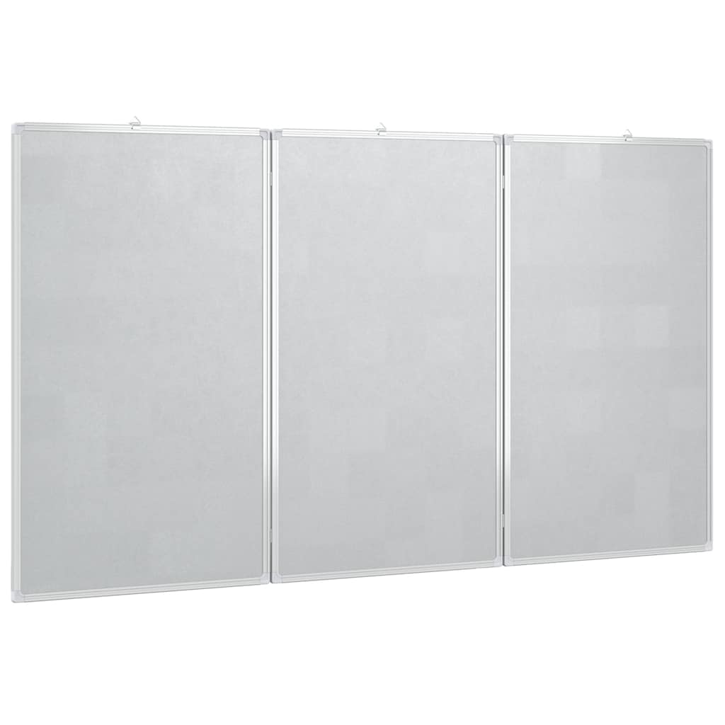 Magnetna bijela ploča sklopiva 150 x 100 x 1,7 cm aluminijska