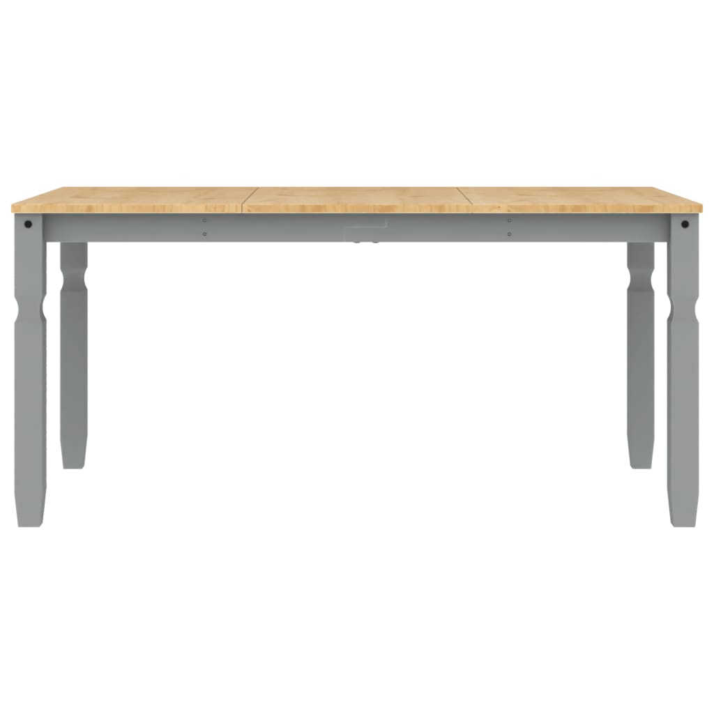 Blagovaonski stol Corona sivi 160x80x75 cm od masivne borovine