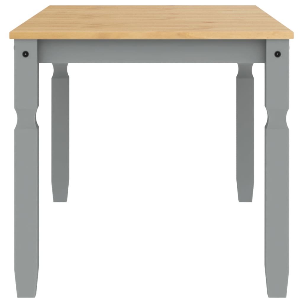 Blagovaonski stol Corona sivi 160x80x75 cm od masivne borovine
