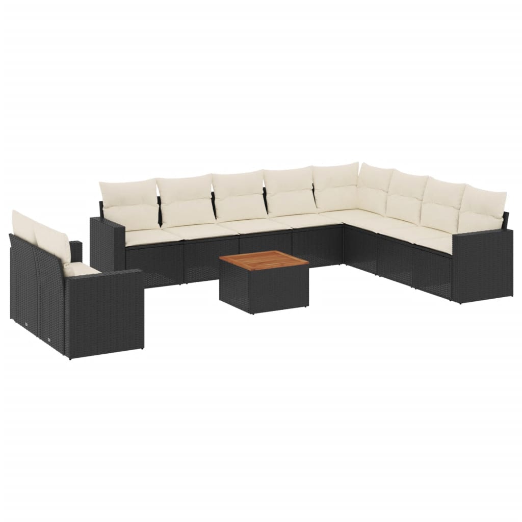 11-dijelni set vrtnih sofa od poliratana s jastucima