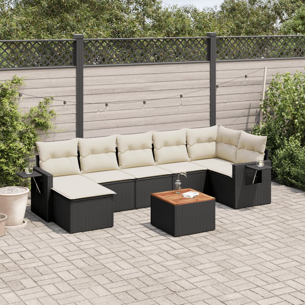 8-dijelni set vrtnih sofa od poliratana s jastucima