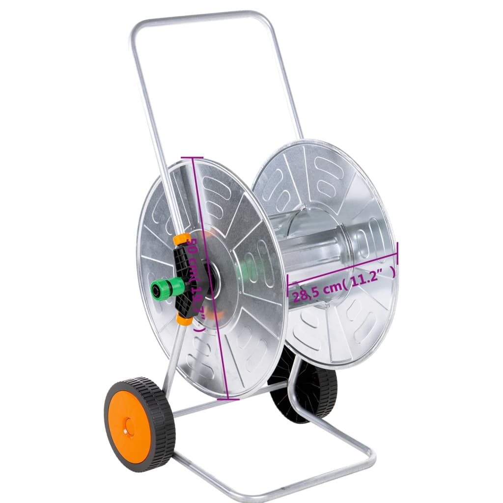 Kolica za kolut za crijevo od 110m 1/2 " ili 80 m 3/4 " čelični