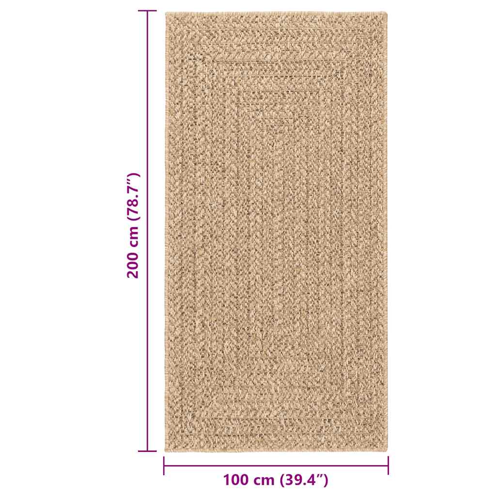 Tepih ZIZUR 100 x 200 cm s izgledom jute unutarnji i vanjski