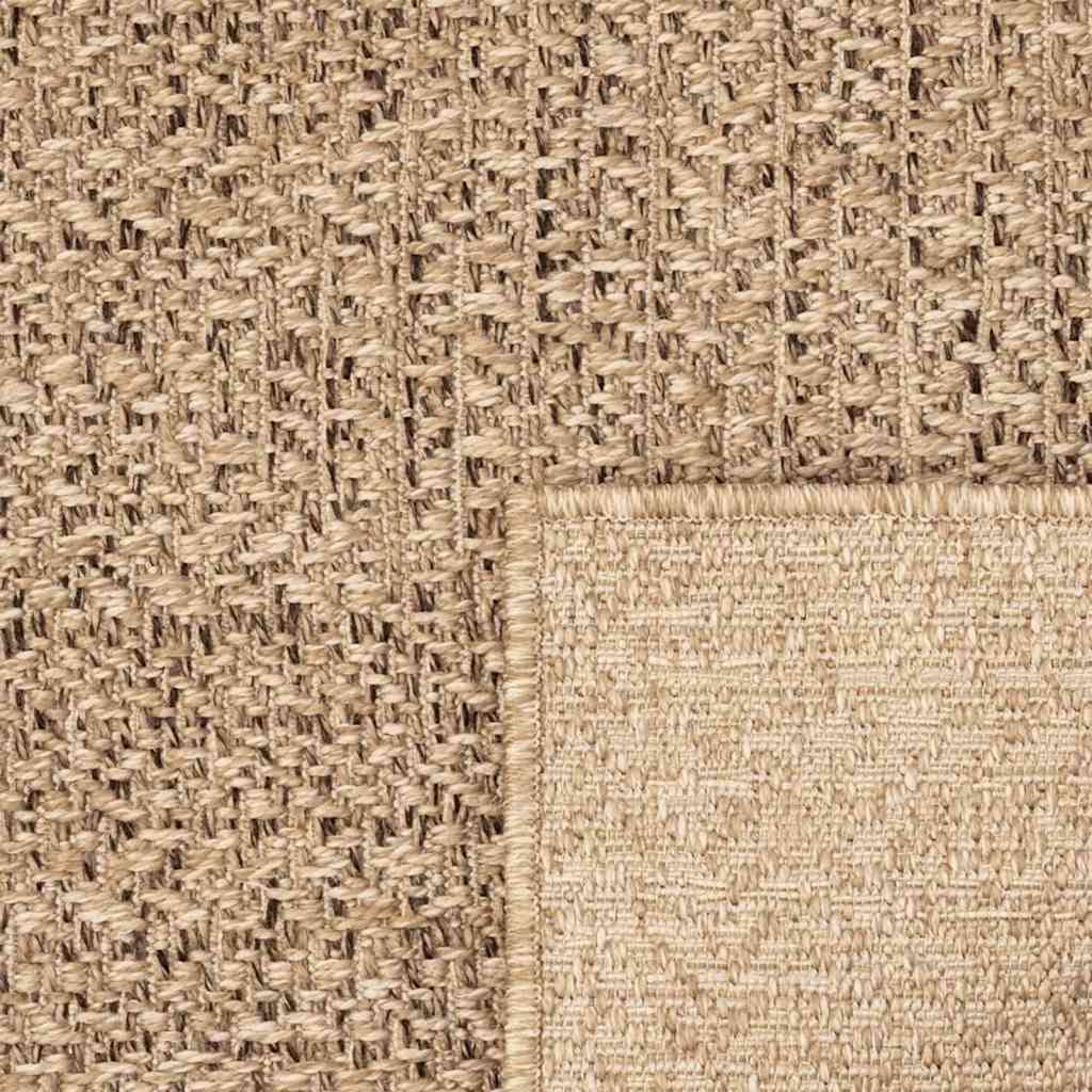 Tepih ZIZUR 240 x 240 cm s izgledom jute unutarnji i vanjski
