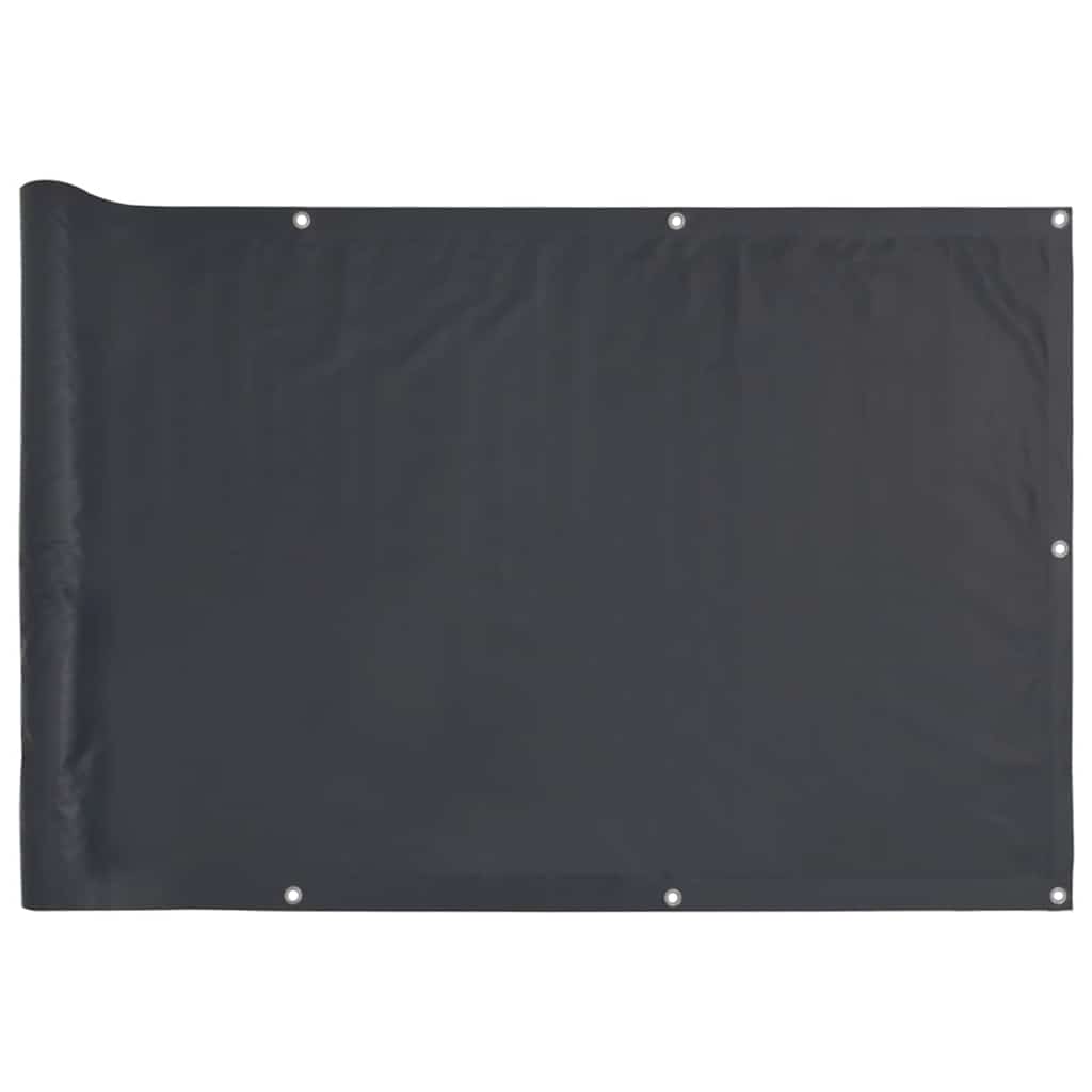 Balkonski zaslon za privatnost antracit 500 x 90 cm PVC