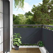 Balkonski zaslon za privatnost antracit 500 x 90 cm PVC